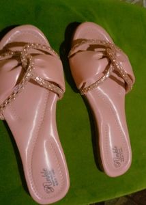Peach Colour Flats Party Wear ♥️