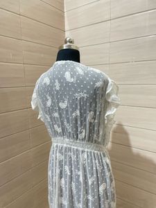 White Paisley Maxi Cover-Up