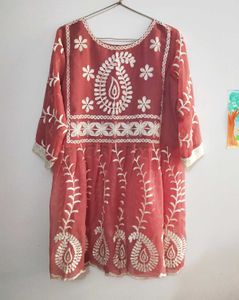 Boho Embroidered Kurta