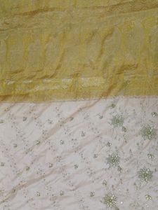 Elegant Floral Embroidered Saree