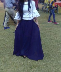 Crop Top With Skirt