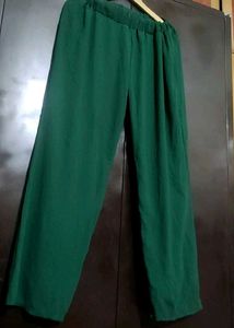 Green🟢 Plazo For Girl Or Women 30 Waist