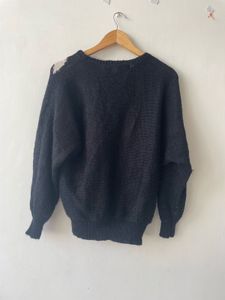 Black &amp; White Patterned Sweater