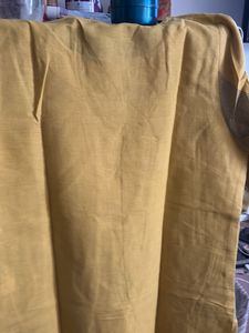 Yellow Checked Kurta-W