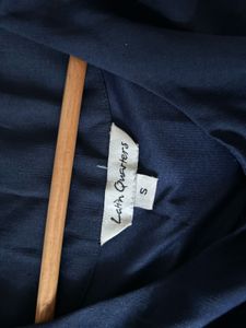 Navy Blue Hi-Lo Dress