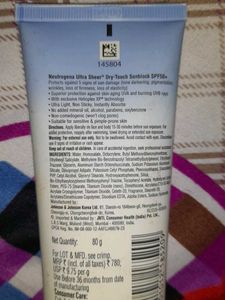 Neutrogena Ultra Sheer Sunblock SPF 50 PA++++