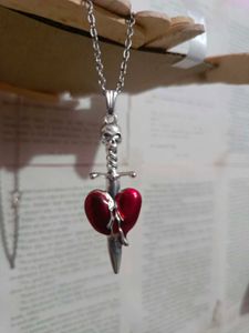 Heart Sword Necklace