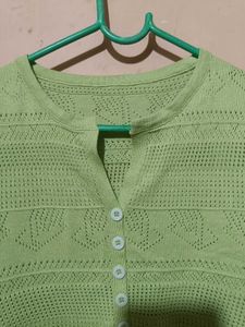 Green Crop Top