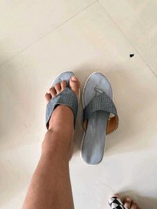 Gray Thong Sandals - Size 7