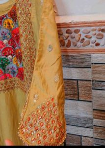 Embellished Golden Suit