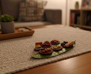 Miniature Clay Food Set