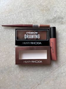 Combos Of Lipstick, Eyeliner And Eyeshadow Palette