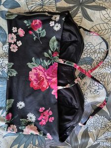 Floral Bustier Top