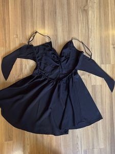 Black Fit &amp; Flare Mini Dress