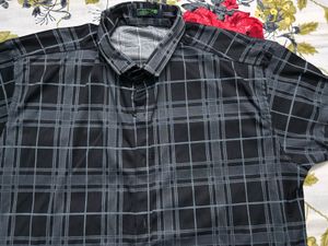 VebNor Grey-black checked Casual shirt