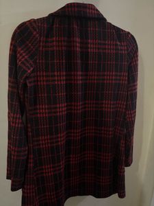 Red Plaid Blazer
