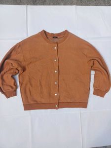 🤎Brown Button-Down Jacket ( L 23 B 21)