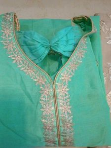 Mint Green Plazo Kameez
