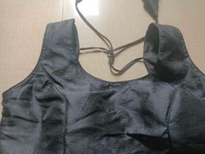 Black Readymade Saree Blouse