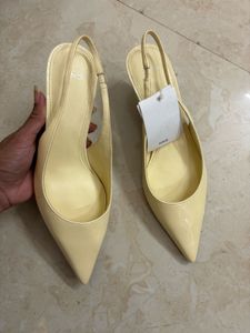 MANGO Slingback Kitten Heels