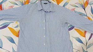 Striped Blue &amp; White Shirt