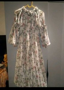 Pastel White Casual Dress