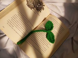 Handmade Crochet Leaf Sprout