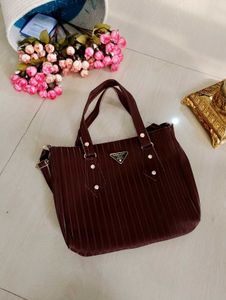 1. Maroon Shoulder Bag