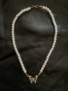 Butterfly Pearl Necklace