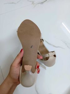 Beige/Nude Stiletto Heels (3 Inches)