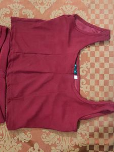 Maroon Co Ord Set