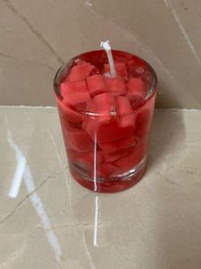 heart floating gel candle