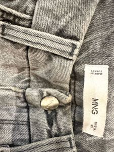 Mango light Grey Denim Jeans