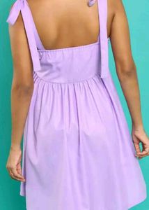 Shoulder Strap Gathered Fit &amp; Flare Dress
