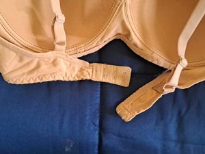 Sparingly used, Comfortable Beige Bra