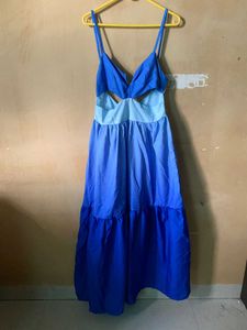 Cut Out Tiered Midi Dress