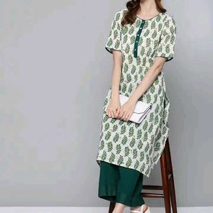 Leaf Print Kurta
