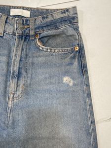 h&amp;m wide leg jeans high waist
