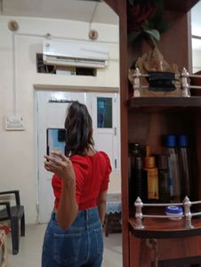 Red Crop Top