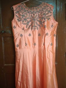 Elegant Peach Anarkali Suit