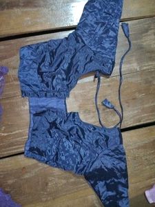 Embroidered Purple Blouse