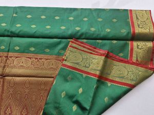 Elegant Green Silk Saree
