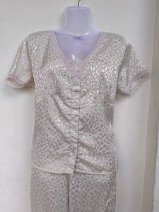 Vintage Satin Pajama Set