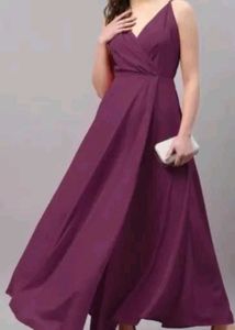 Elegant Purple Maxi Dress