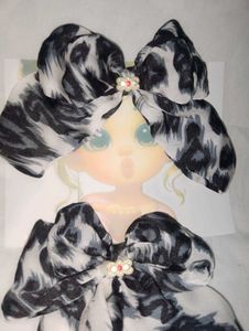 Animal Print Hair Bows 2pc