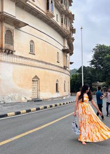 Tie-Dye Halter Maxi Dress