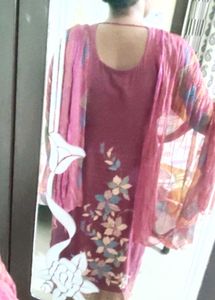 Floral Salwar Kameez Duppata