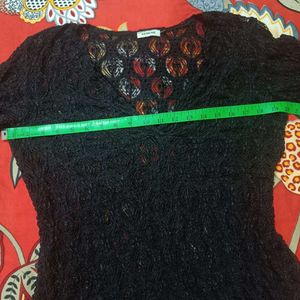 Black Knit Top Bust 40