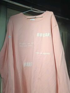 Pink Graphic Print Sweatshirt