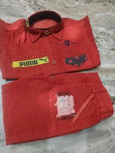 Puma  kids 😄 Boys Red Shirt